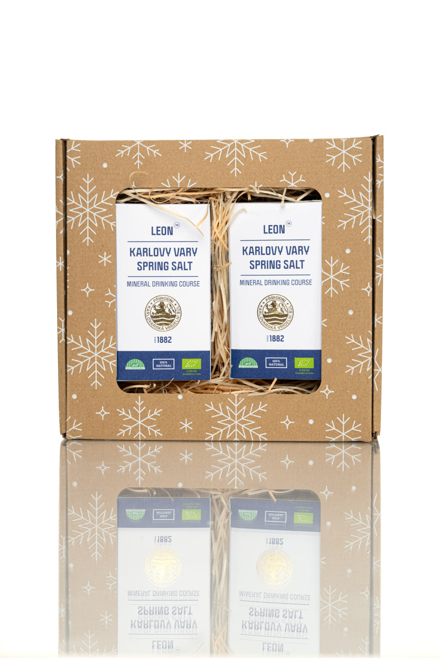 Stylish ECO Christmas Package – 2× Karlovy Vary Drinking Spring Salt (100 g)