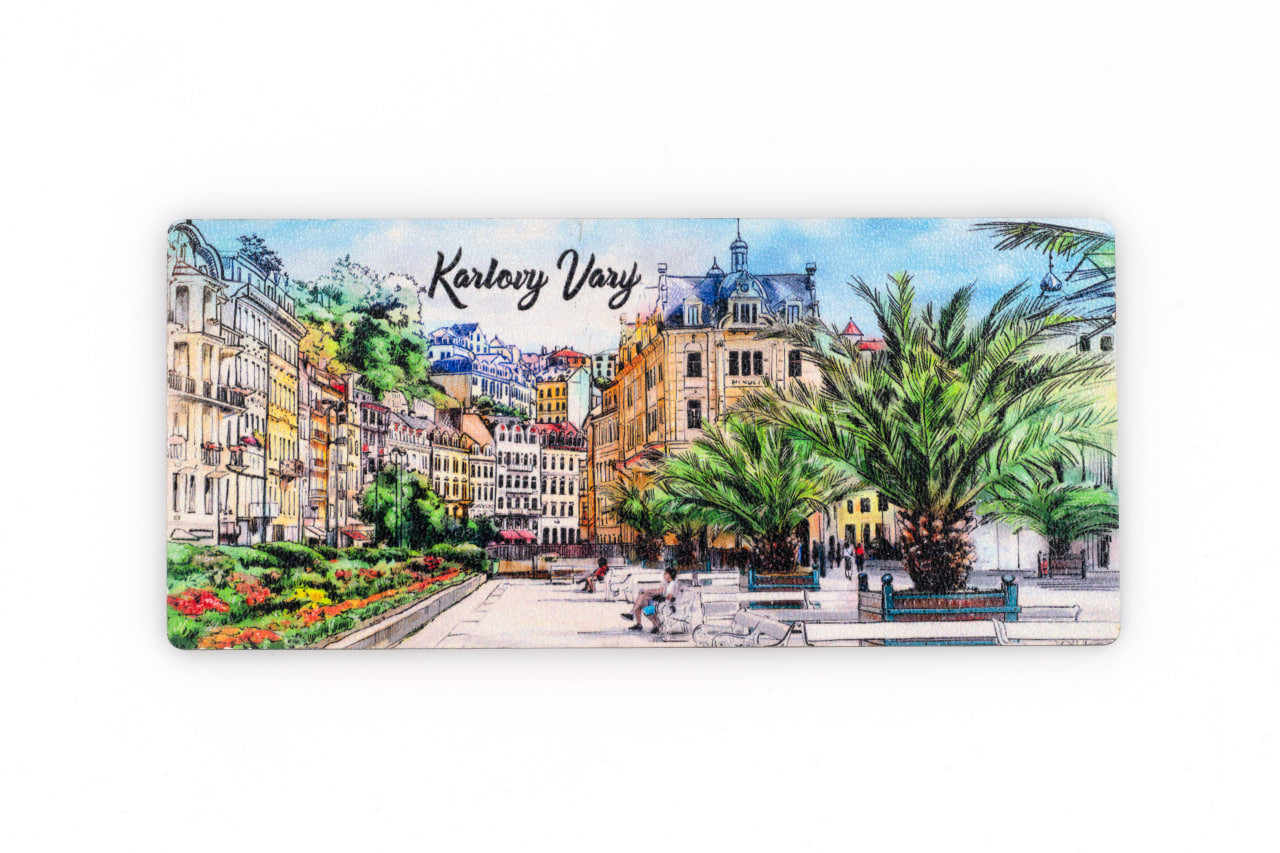 Магнит Панорама Карловы Вары