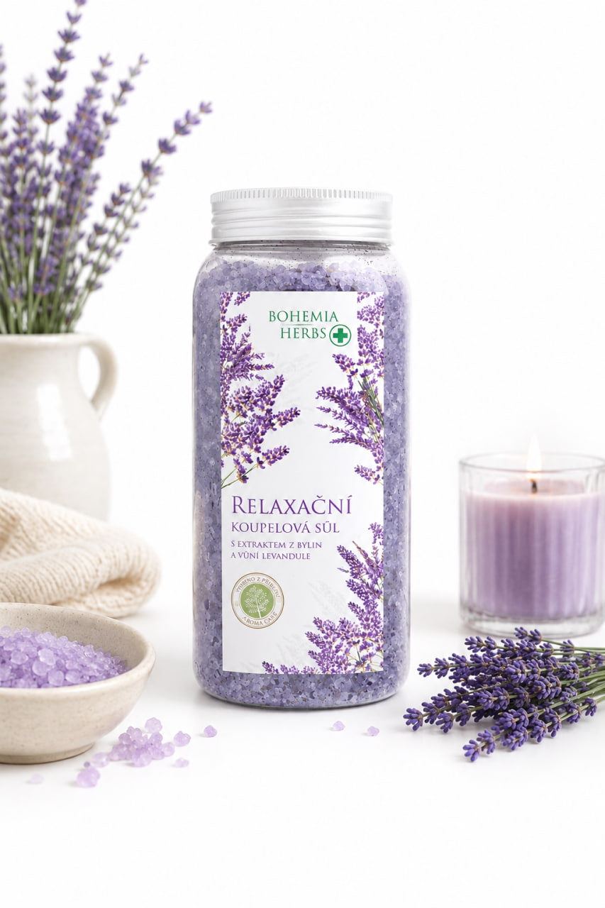 Kräuter-Badesalz Lavendel 900 g – Kamille, Calendula & Kräuterextrakte