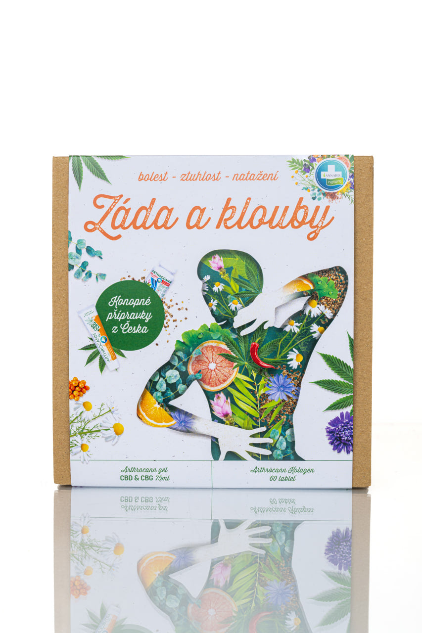 ANNABIS Rücken- und Gelenk-Geschenkset | CBD + CBG Massagegel & Kollagenkomplex