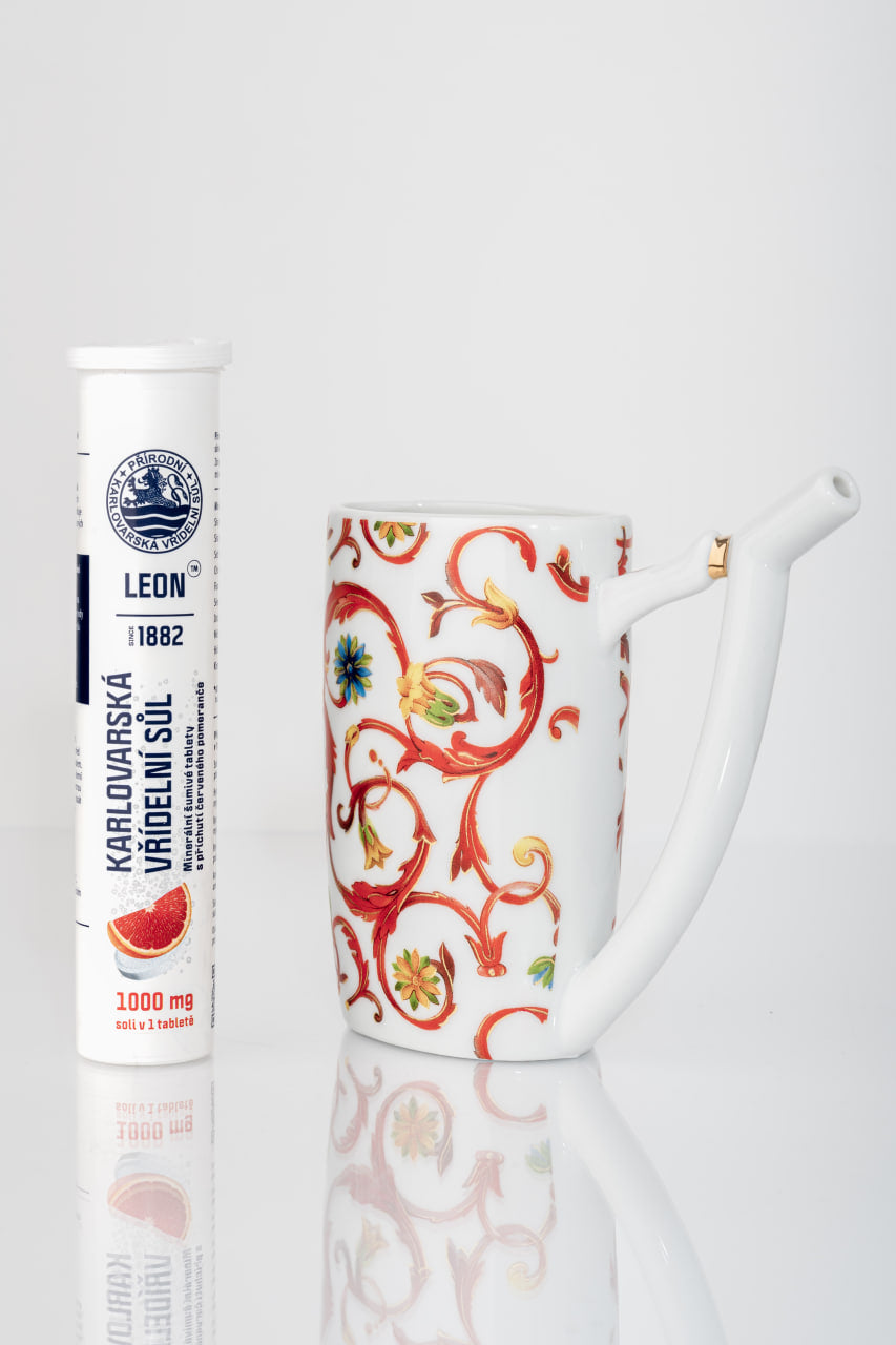 Karlovarský lázeňský pohárek Barokní ornament | Limitovaná edice