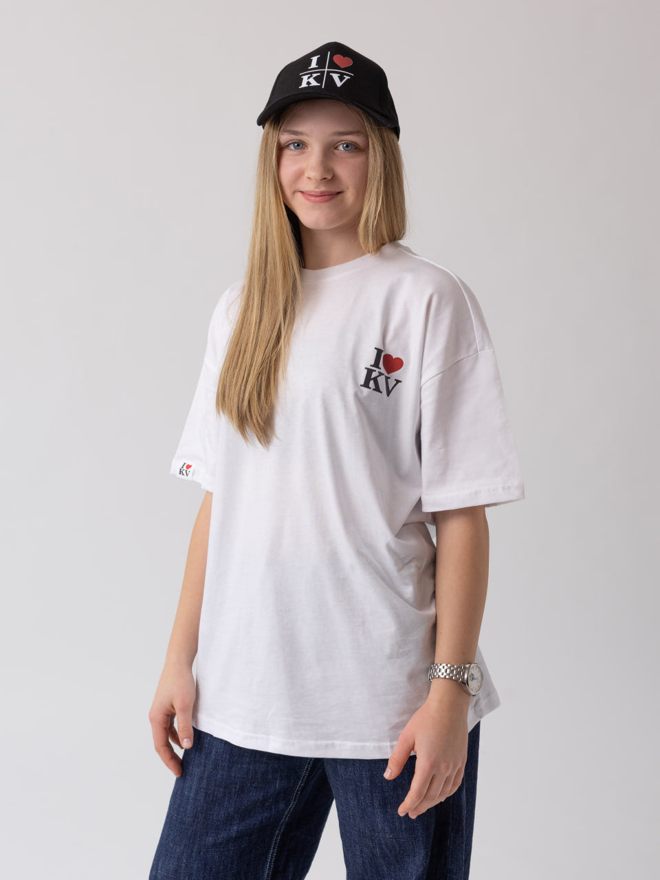 Černá kšiltovka I Love KV – Brandová kšiltovka Karlovy Vary