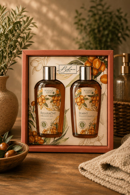 Kosmetická sada s arganovým olejem – gel & šampon 2×250 ml