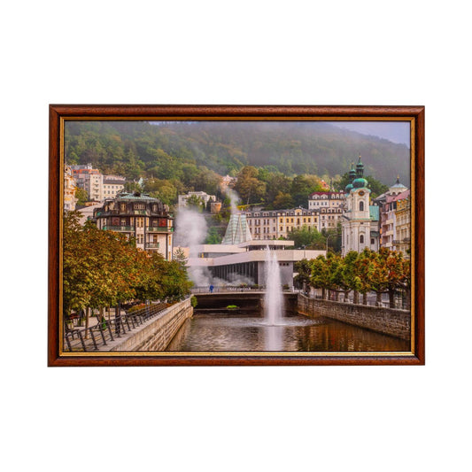 Fontána u Vřídla Karlovy Vary – 23 × 33 cm 
