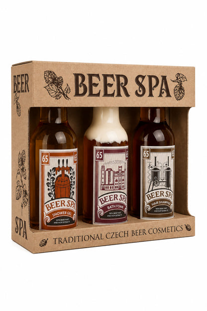 Beer Spa Premium набор 3 × 200 мл — чешская пивная косметика