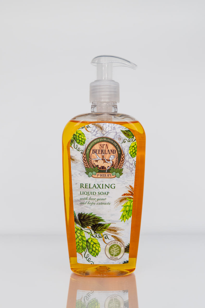Tekuté mýdlo s příchutí piva s extraktem z pivovarských kvasnic a chmele - 300 ml 
