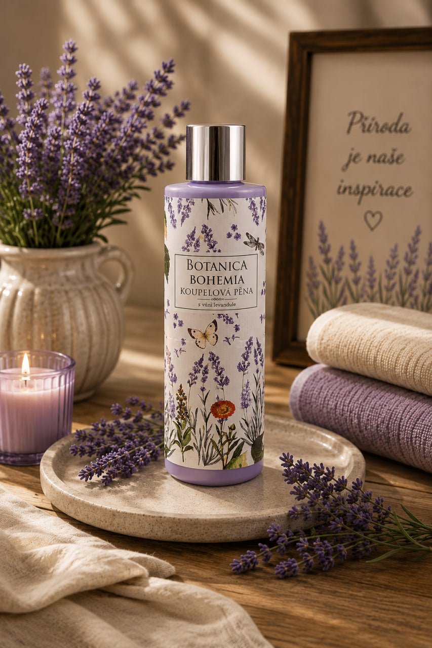 Botanica Bohemia Lavendel Schaumbad 250 ml – Kräuter & Joghurt