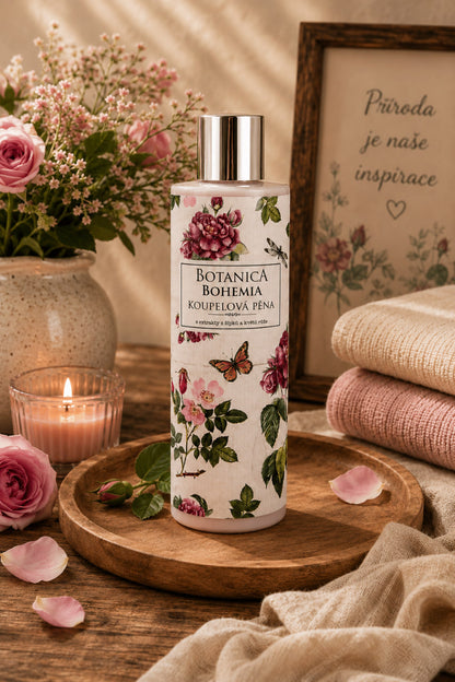 Botanica Bohemia Rose & Rosehip Bath Foam 250 ml – Rosa Canina
