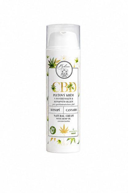 Cannabellum CBD Face Cream 30 ml – Hemp Oil & Panthenol, Czech Cosmetics