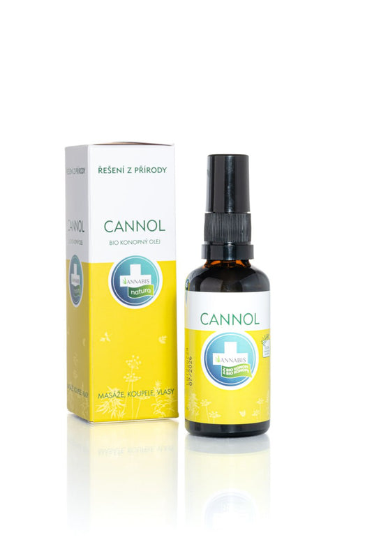 CANNOL BIO Konopný olej na obličej, tělo a vlasy – Organická péče 50 ml 
