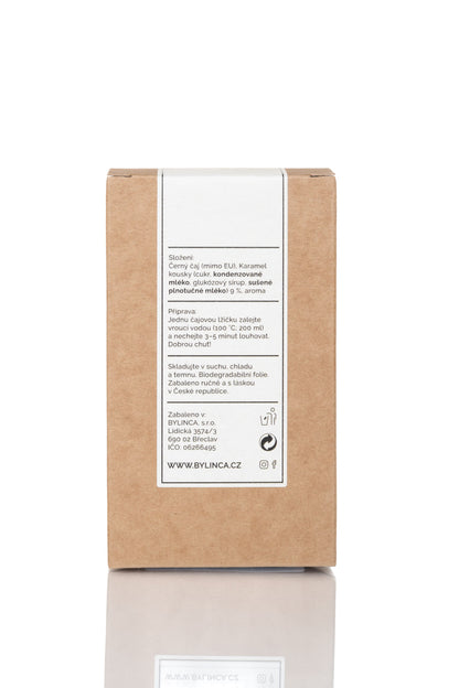 Caramel Black Tea 70 g | Rich Black Tea with Real Caramel Pieces | Sweet & Creamy Flavor, Perfect with Milk