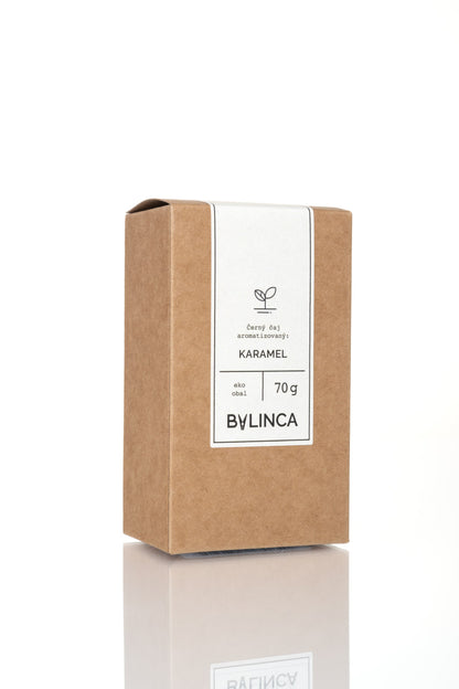 Caramel Black Tea 70 g | Rich Black Tea with Real Caramel Pieces | Sweet & Creamy Flavor, Perfect with Milk