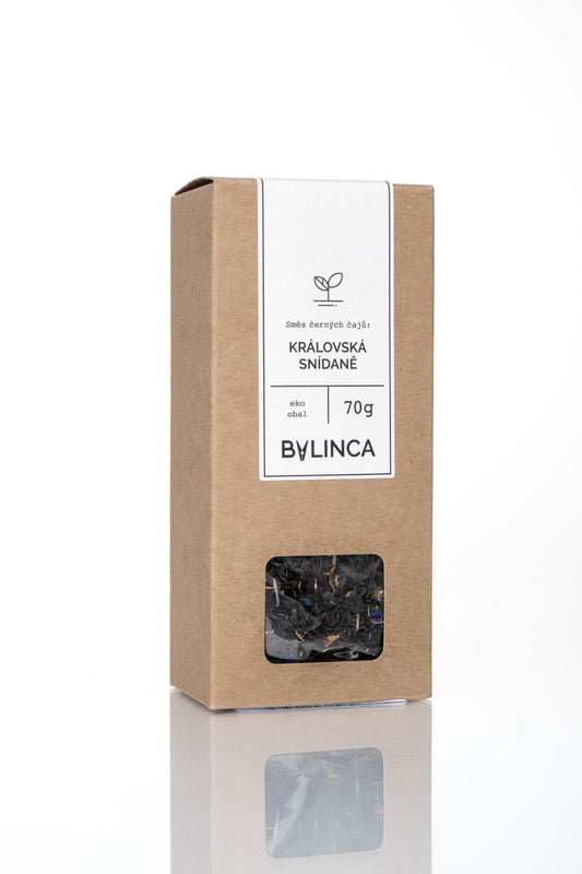 Royal Breakfast Black Tea 70 g | Premium Yunnan & Assam Blend with Cornflower & Calendula | Rich Morning Tea