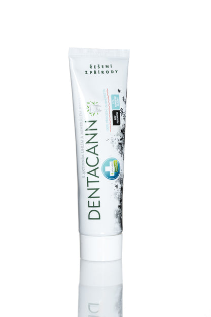 DENTACANN Přírodní zubní pasta s aktivním uhlím – 100 g 