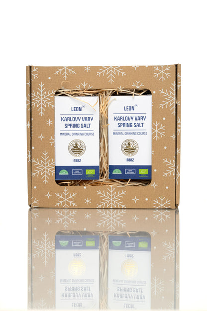 Stylish ECO Christmas Package – 2× Karlovy Vary Drinking Spring Salt (100 g)