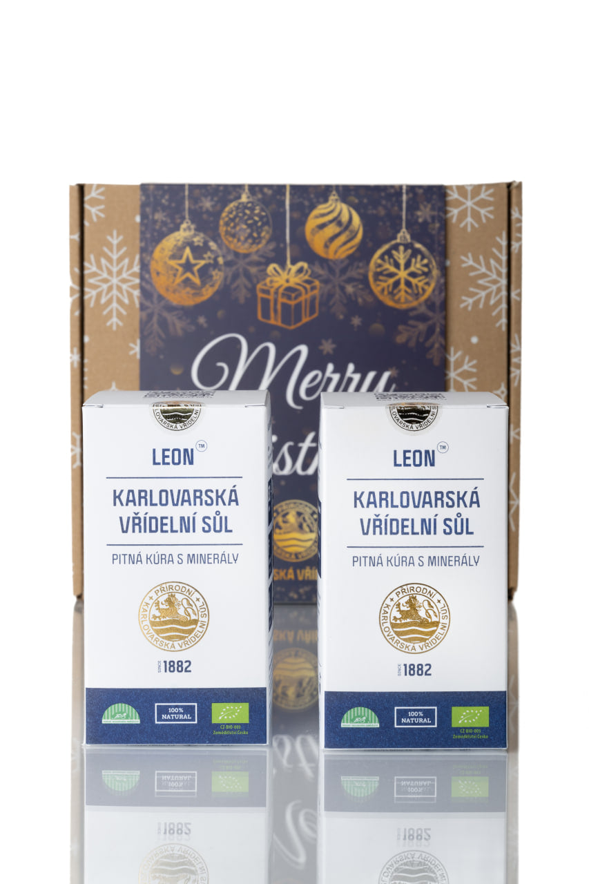 Stylish ECO Christmas Package – 2× Karlovy Vary Drinking Spring Salt (100 g)