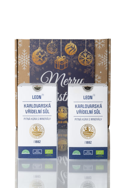 Stylish ECO Christmas Package – 2× Karlovy Vary Drinking Spring Salt (100 g)