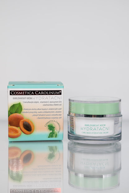 Karlovarský Feuchtigkeitscreme – mit Aprikosenöl, Vitamin E, Q10 und Thermalsalz – 50 ml 