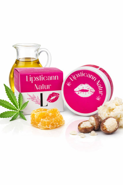 LIPSTICANN NATUR – Konopný balzám na rty s včelím voskem – 15 ml 
