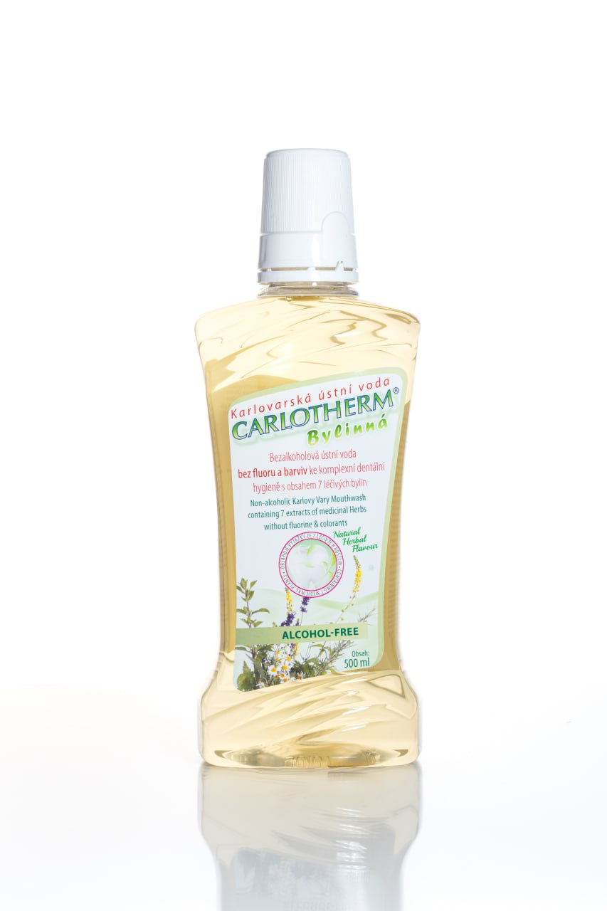 CARLOTHERM Bylinná ústní voda 500 ml | Péče o ústní dutinu bez alkoholu a fluoridu