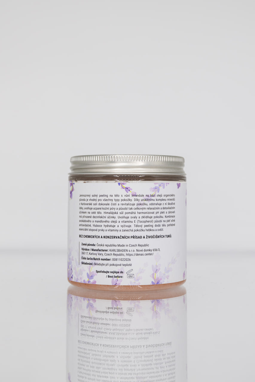 Скраб для тела с карловарской солью – лаванда (350 г)