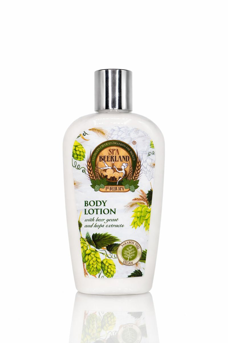 Pivní tělové mléko s pivovarskými kvasnicemi a chmelem | Péče o pleť Czech Beer Spa z Karlových Varů 