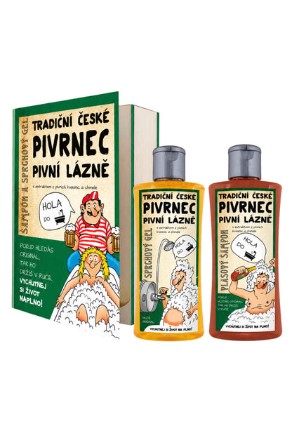 Pivrnec Pivní lázně dárková sada 2×250 ml | Bohemia Gifts