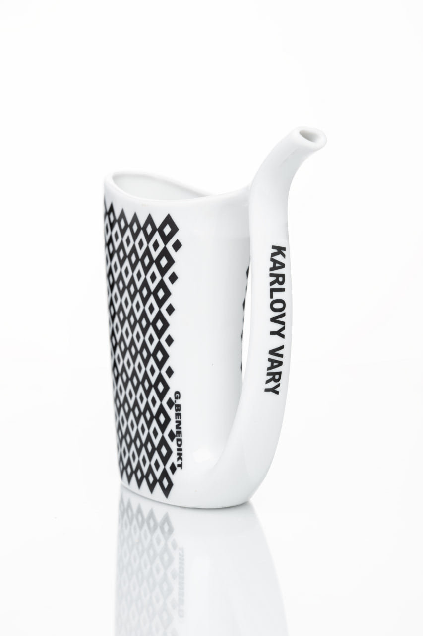 Šálek Feel Karlovy Vary od G. Benedikta | Porcelán s tradičním českým vzorem 