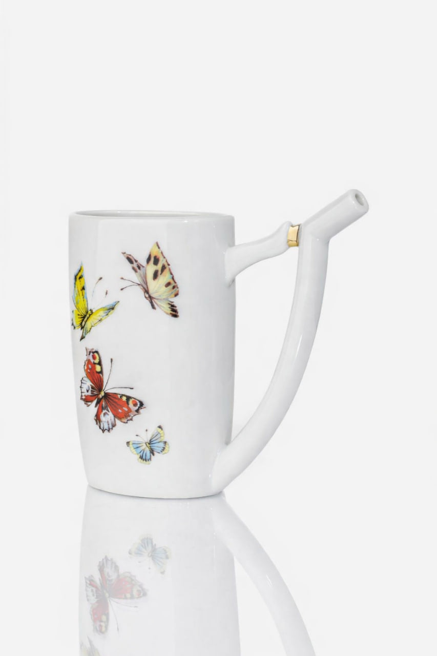 Karlovarský lázeňský pohárek Motýlí zahrada | Limitovaná edice