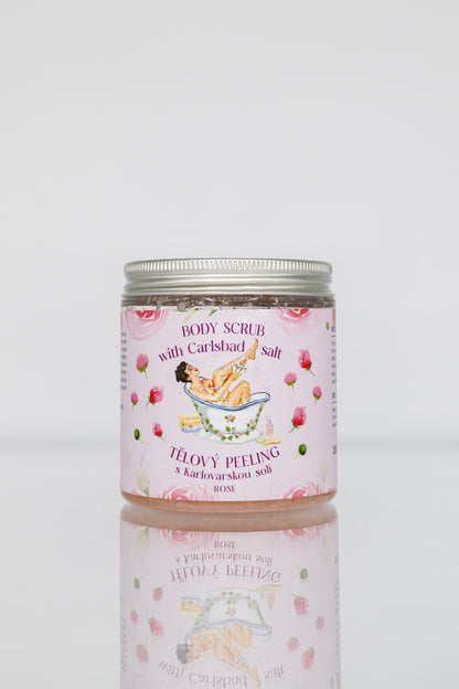 Body Scrub with Carlsbad Salt – ROSE (350 g)