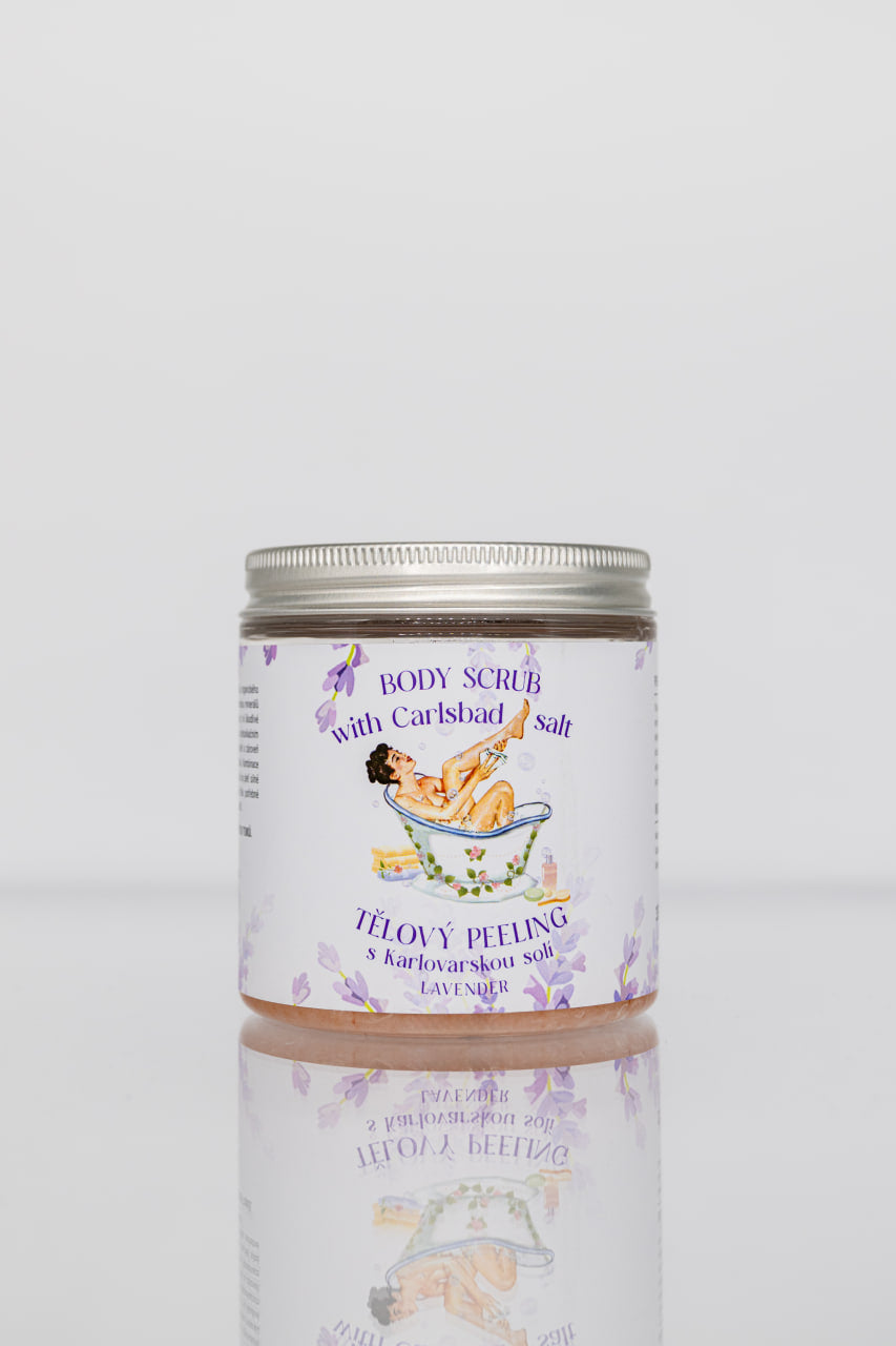 Скраб для тела с карловарской солью – лаванда (350 г)