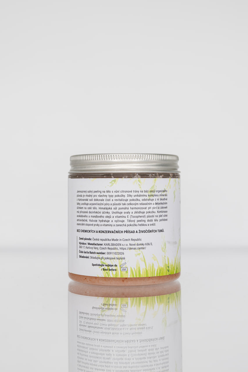 Скраб для тела с карловарской солью – лемонграсс (350 г)