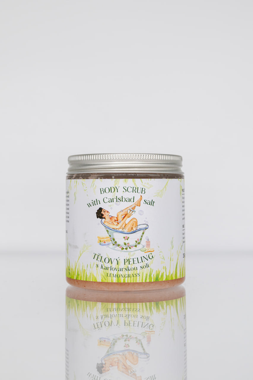 Скраб для тела с карловарской солью – лемонграсс (350 г)