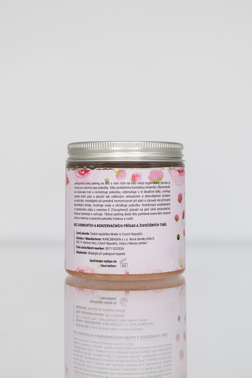 Body Scrub with Carlsbad Salt – ROSE (350 g)