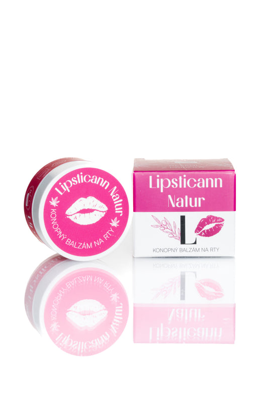 LIPSTICANN NATUR – Konopný balzám na rty s včelím voskem – 15 ml 