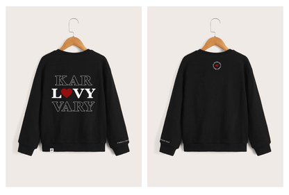 I ❤️ KV Černá mikina | Oficiální merch Karlových Varů | Feel Karlovy Vary