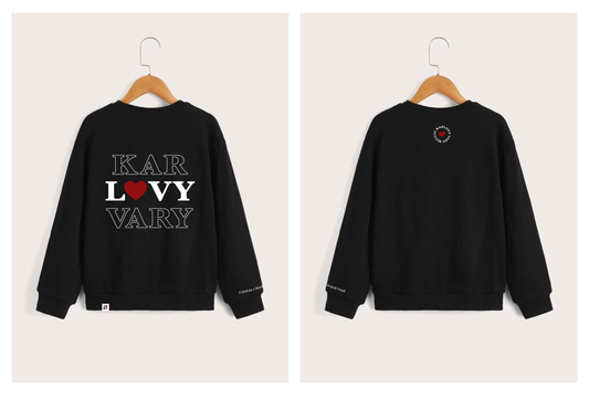 I ❤️ KV Černá mikina | Oficiální merch Karlových Varů | Feel Karlovy Vary
