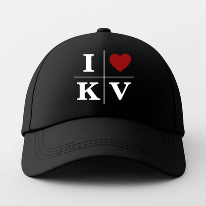Černá kšiltovka I Love KV – Brandová kšiltovka Karlovy Vary