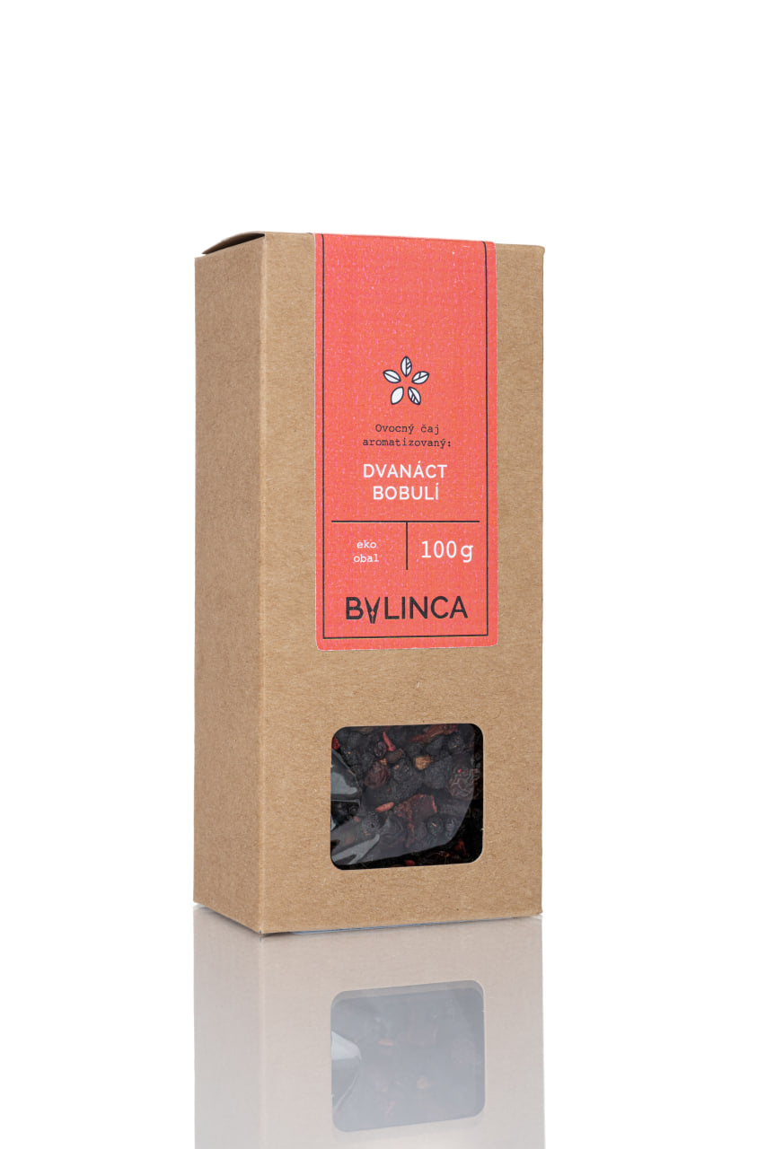 Twelve Berries Fruit Tea 100 g | Blend of 12 Juicy Berries | Refreshing Sweet–Tart Flavor & Aromatic Gift Tea