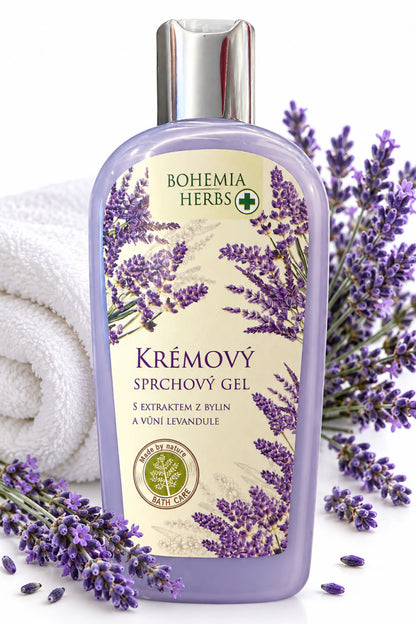 Krémový sprchový gel Levandule 250 ml | Jogurt & bylinné extrakty