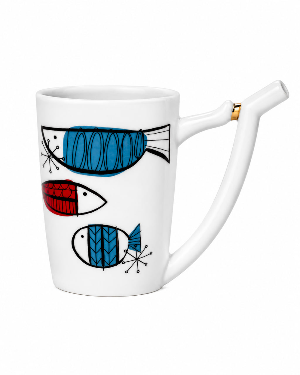 Karlovarský lázeňský pohárek Rybky | Český porcelán