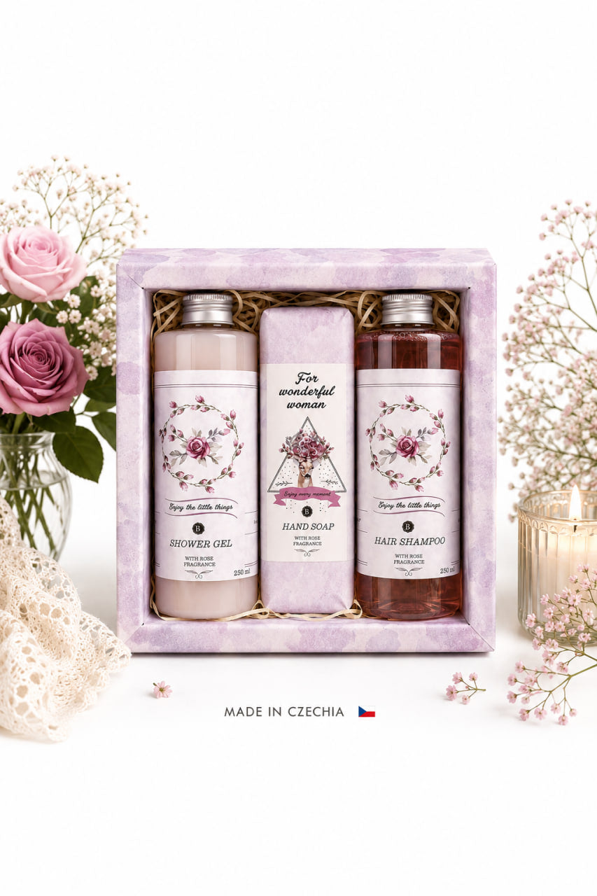 Boho Style Rose dámská kosmetická sada – růže, šípek, česká kosmetika