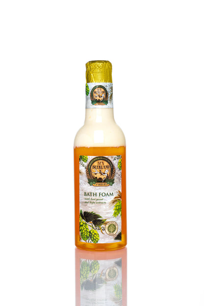 Pivní koupelová pěna s pivovarskými kvasnicemi a chmelem | Česká pivní koupelová pěna 