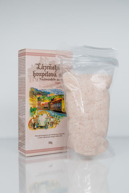 Розовая карловарская соль для ванн - 300 г