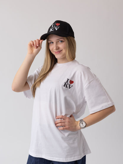 Černá kšiltovka I Love KV – Brandová kšiltovka Karlovy Vary