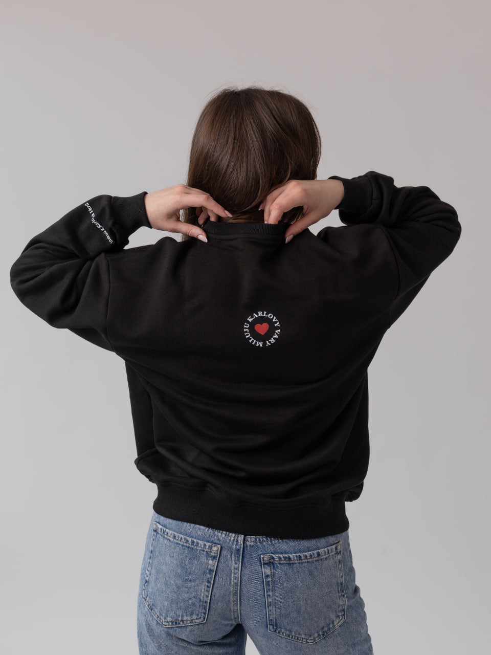 I ❤️ KV Černá mikina | Oficiální merch Karlových Varů | Feel Karlovy Vary