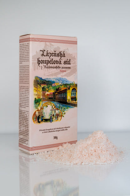 Розовая карловарская соль для ванн - 300 г
