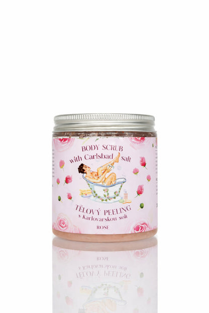 Tělový peeling s karlovarskou solí – RŮŽE (350 g) 