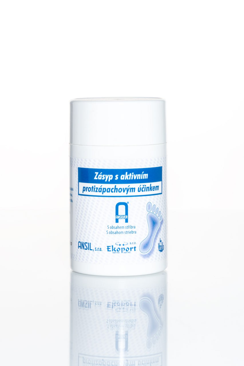 Protiplísňový pudr na nohy se stříbrem 120 ml | Ochrana proti zápachu a plísním