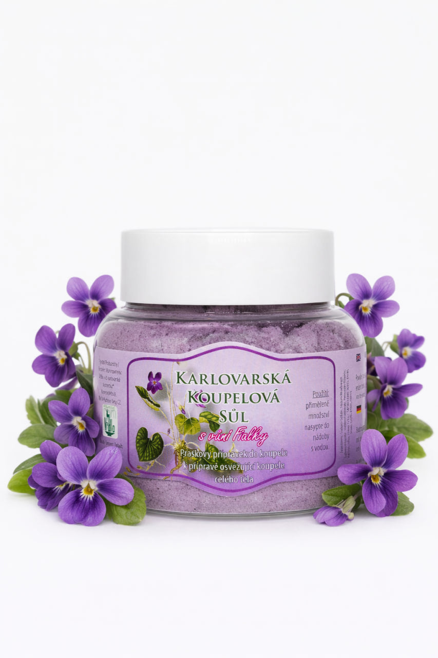 Karlovarská koupelová sůl – Fialková vůně (300 g) 
